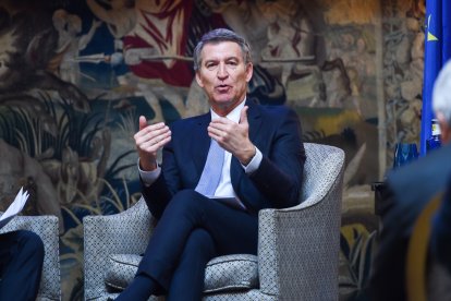 El presidente del Partido Popular, Alberto Núñez Feijóo