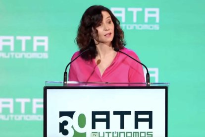 Ayuso en el VI Foro de Emprendedores y Autónomos de ATA