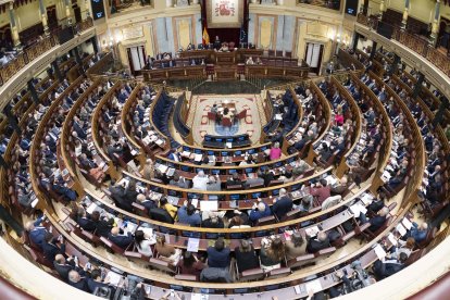 Vista general del hemiciclo del Congreso a 19 de diciembre de 2024.