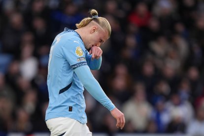 Erling Haaland, con el Manchester City.