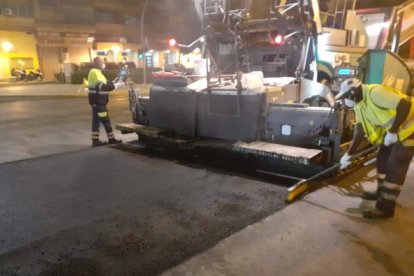 Trabajos de asfaltado en Alicante.