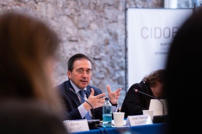 José Manuel Albares, en un acto reciente.