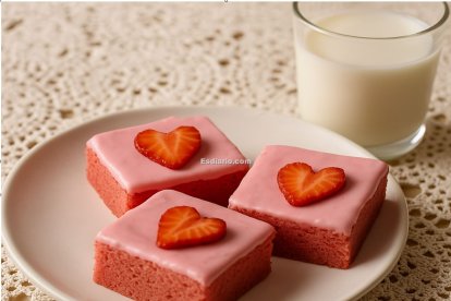 Brownies de fresa