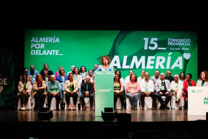 La secretaria general del PSOE-A, María Jesús Montero, interviene en el Congreso del PSOE de Almería.