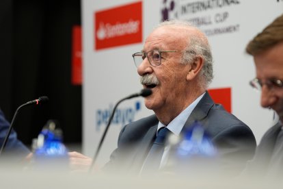 Vicente del Bosque, la semana pasada, en un acto en Madrid.