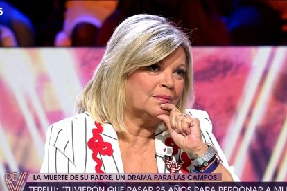 Terelu Campos, en una de sus intervenciones en 'De viernes'.