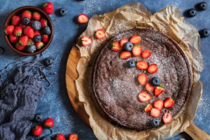 Pastel de chocolate sin harina