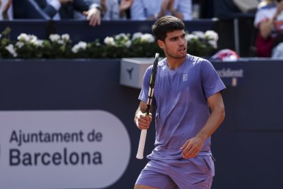 Carlos Alcaraz, en el Trofeo Conde de Godó.