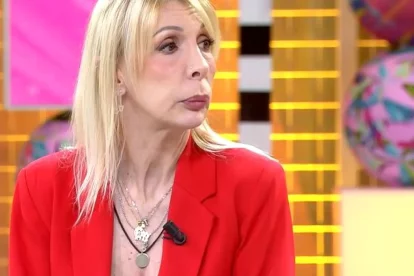 Aran Aznar reapareció en el plató de "Fiesta" de Telecinco.