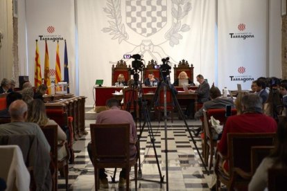 Imagen del Pleno del Ayuntamiento de Tarragona.