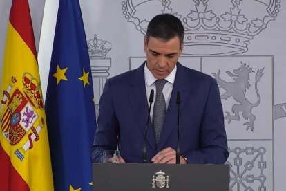 El presidente del Gobierno, Pedro Sánchez, comparece por el apagón eléctrico