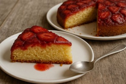 Pastel de fresas fácil