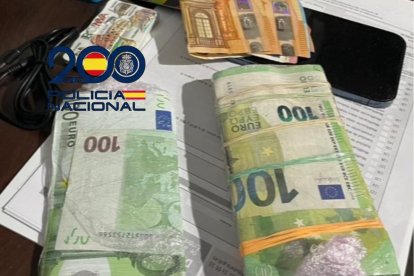 Dinero intervenido en la operación 'Prima'.