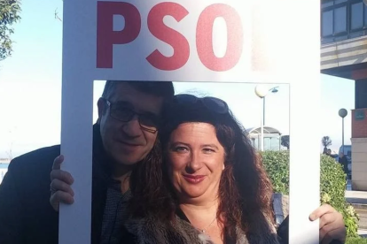 Patxi López y Leire Díez.