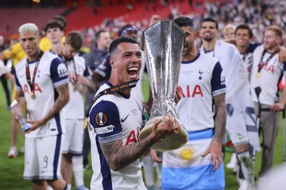 Pedro Porro Jugador del Tottenham.