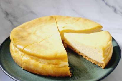 Tarta de queso y limón sin horno