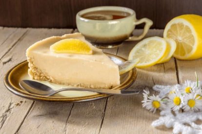 Tarta de queso y limón sin horno