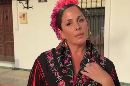 Anabel Pantoja en El Rocío.