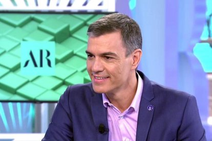 Pedro Sánchez en una imagen de archivo en El programa de Ana Rosa.

REMITIDA / HANDOUT por TELECINCO
Fotografía remitida a medios de comunicación exclusivamente para ilustrar la noticia a la que hace referencia la imagen, y citando la procedencia de la imagen en la firma
04/7/2023