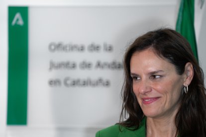 Esperanza García durante su presentación como nueva delegada de la Junta en Catalauña el 17 de marzo de 2023.