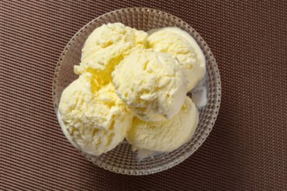 Helado de vainilla