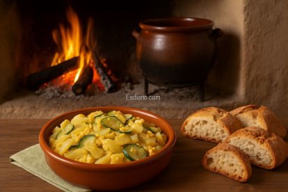 Zarangollo murciano con patatas