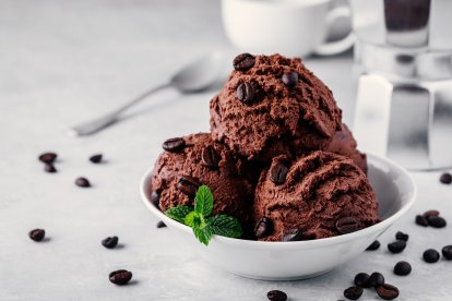 Helado de chocolate