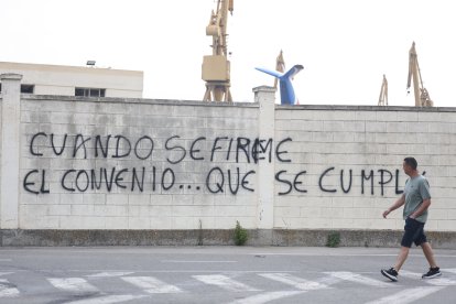 Imagen de la huelga del metal en Cádiz.