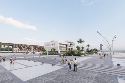 Infografía del proyecto Puerto-Ciudad de Almería.