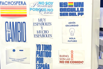 Imagen del stand en el Congreso del PP con
