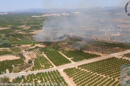 Incendio en Antella

REMITIDA / HANDOUT por GVA
Fotografía remitida a medios de comunicación exclusivamente para ilustrar la noticia a la que hace referencia la imagen, y citando la procedencia de la imagen en la firma
06/7/2025