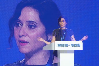 Isabel Díaz Ayuso, en el Congreso Nacional del Partido Popular.