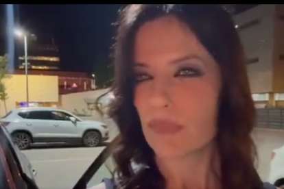 Cristina Seguí, este martes, en las instalaciones de Mediaset.