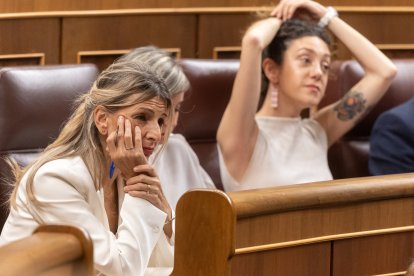 Yolanda Díaz, en el Congreso.