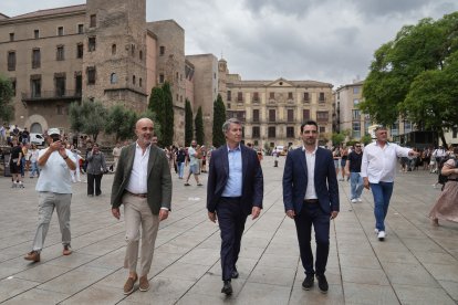 Núñez Feijóo, en su visita de este viernes a Barcelona