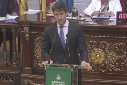 El portavoz del PP en el Ayuntamiento de Valencia, Juan Carlos Caballero