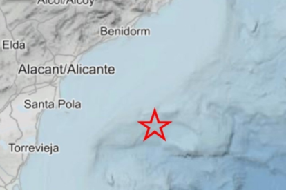 Localización de uno de los seísmos registrados.