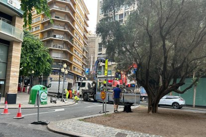 Rambla Méndez Núñez en obras