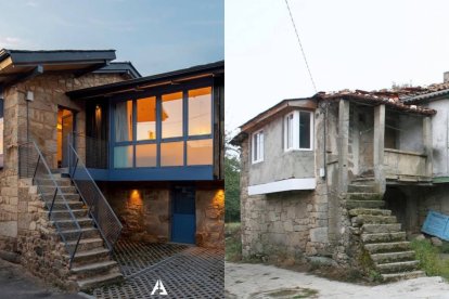 Antes y después de la Casa Castromao en Ourense: de una ruina rural a un ejemplo internacional de arquitectura contemporánea. Foto: Héctor Santos‑Díez.