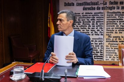 Pedro Sánchez en la comisión del caso Koldo en el Senado