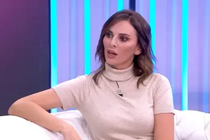 Irene Rosales en el plató de "Y Ahora Sonsoles".