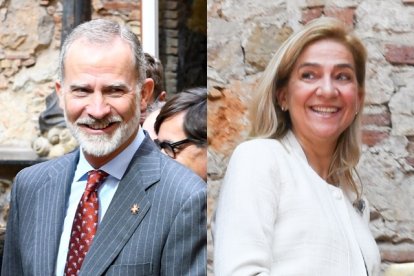 El Rey Felipe y la Infanta Cristina.