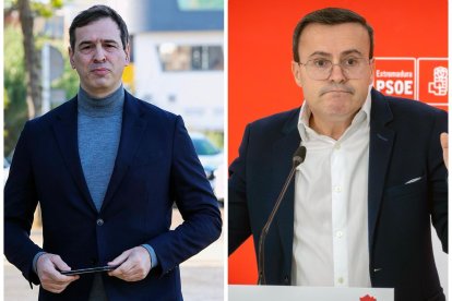 El hermano de Pedro Sánchez, David Sánchez, el líder del PSOE de Extremadura, Miguel Ángel Gallardo