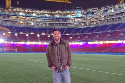 Leo Messi de vuelta en el Camp Nou