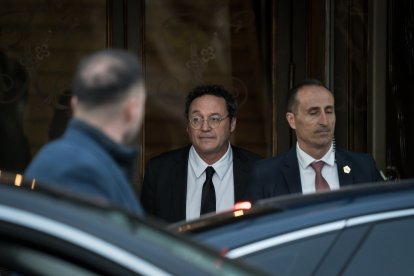 El fiscal general del Estado, Álvaro García Ortiz, a su salida del Tribunal Supremo.