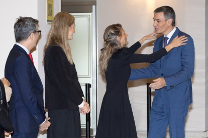 El presidente Pedro Sánchez y la vicepresidenta, Yolanda Díaz.