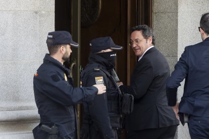 El fiscal General del Estado, Álvaro García Ortiz, a su llegada al Tribunal Supremo.