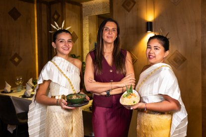 Estefanía Serrano y su equipo, anfitriones de un viaje gastronómico a Tailandia.