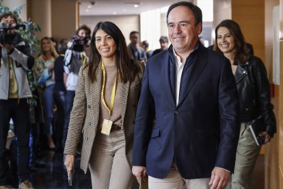 El síndic del grupo popular en las Corts Valencianes y secretario general del PP de la Comunitat Valenciana, Juanfran Pérez Llorca, registra su candidatura para presidir la Generalitat, en Les Corts, a 19 de noviembre de 2025, en Valencia, Comunidad Valenciana (España).

Rober Solsona / Europa Press
19/11/2025