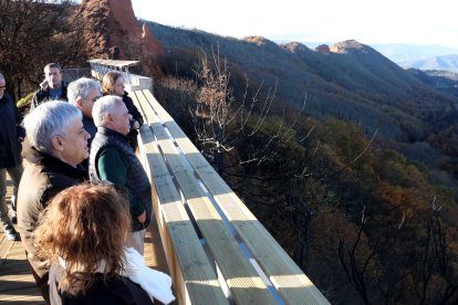 Vista del Mirador de Orellán en Las Médulas, en León.
